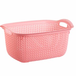 سلة بيضاوية منقوشة متماسكة