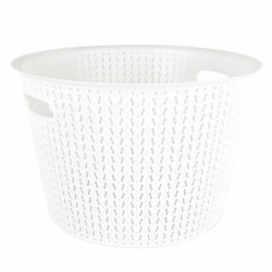 سلة دائرية منقوشة متماسكة 